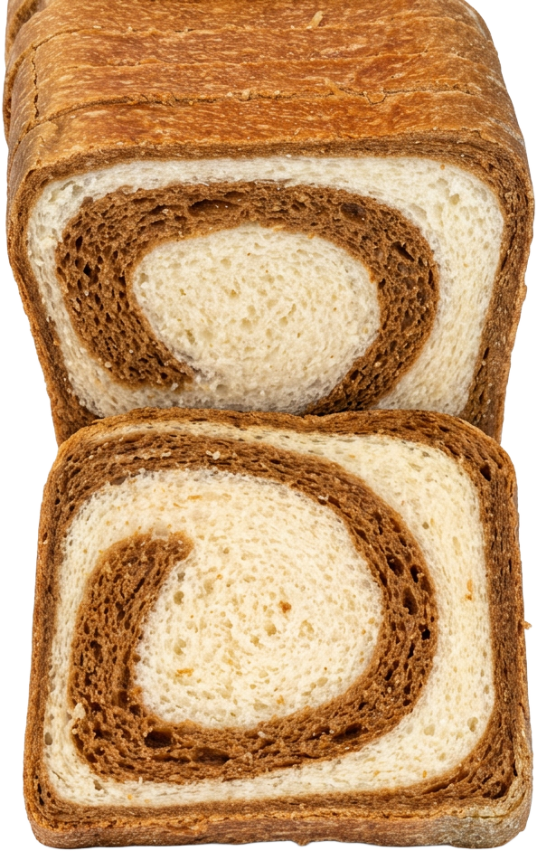 Pan marmoleado
